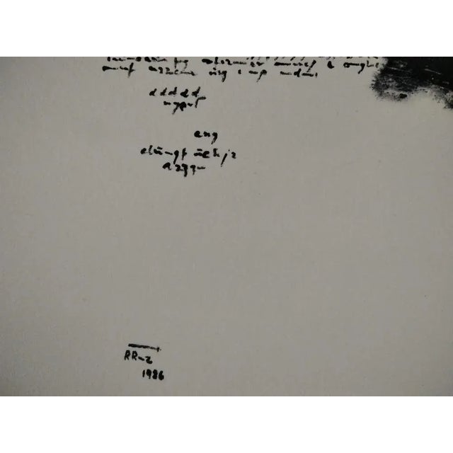 1980s Rafael Ruz, Composition, 1986, Mixed Media on Paper For Sale - Image 5 of 6