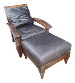 Example of Rustic European Chair and Ottoman Sets