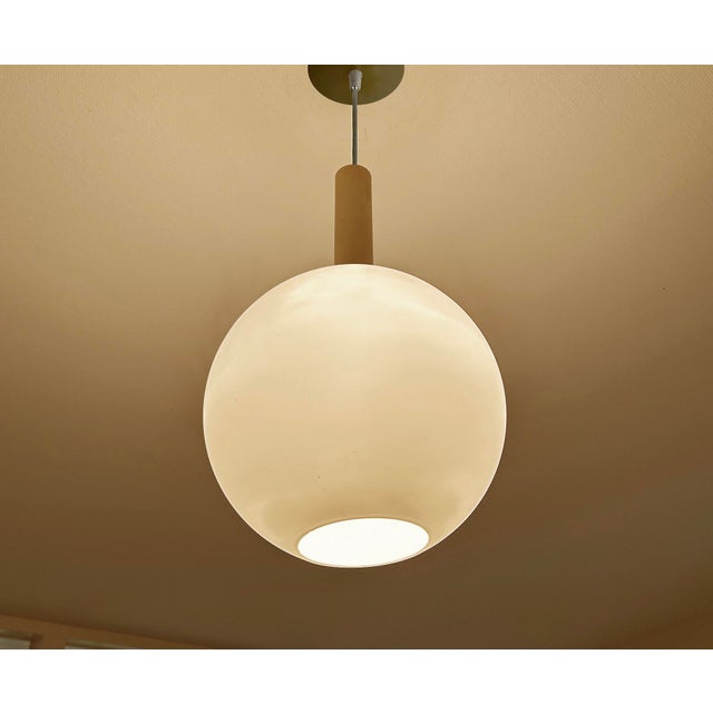 Large Vintage Glass Pendant Light from Doria, 1950s For Sale - Image 4 of 12