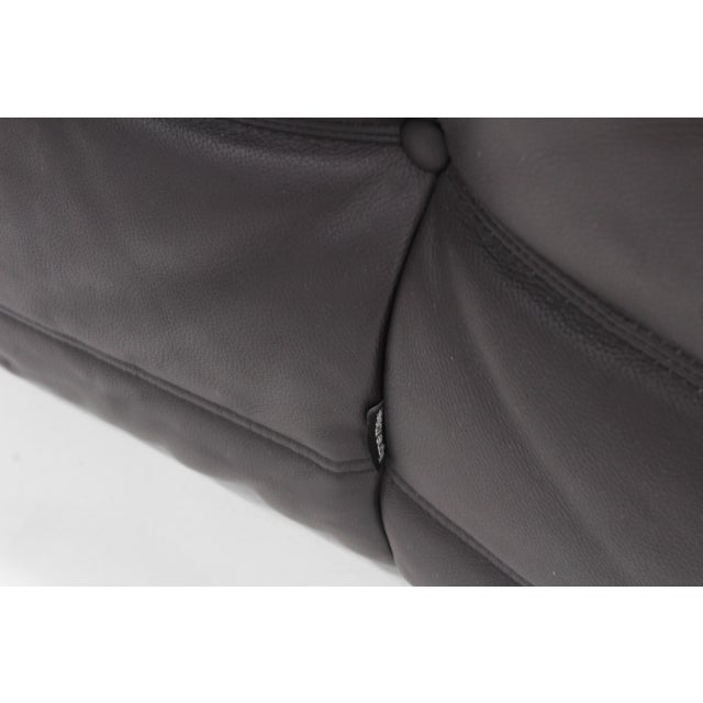 Togo Sofa in Brown Leather by Michel Ducaroy for Ligne Roset, 2010 For Sale - Image 3 of 11