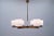 Danish Teak and Opaline Glass Ceiling Lamp, 1960s For Sale - Image 4 of 13