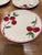Red Vintage 1940s Blue Ridge Southern Potteries "Crab Apple" Dinner Plates - Set of 4 For Sale - Image 8 of 9