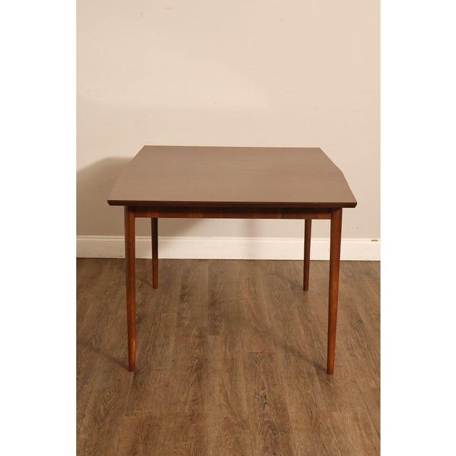 Mid Century Modern Walnut Expandable Dining Table For Sale - Image 17 of 18