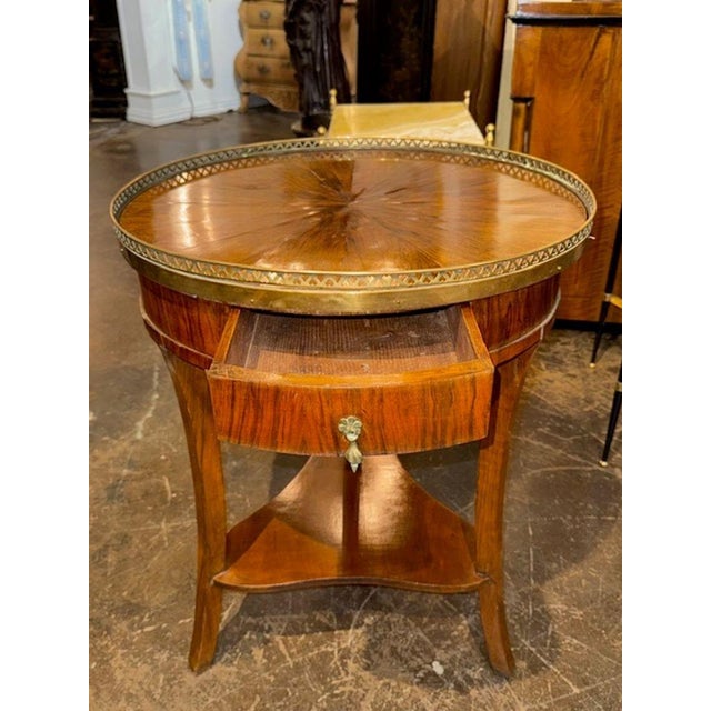 19th Century 19th Century French Transitional Walnut Side Table For Sale - Image 5 of 5