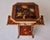 Brown Victorian English Tiger Bamboo Chinoiserie Book Table With Folding Shelves For Sale - Image 8 of 13
