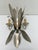 1980s Wall Sconce Sheaf of Leaves in Iron, 1980s For Sale - Image 5 of 8