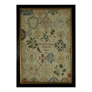 Antique Sampler, 1805, Elizabeth Gregory, Ackworth School For Sale