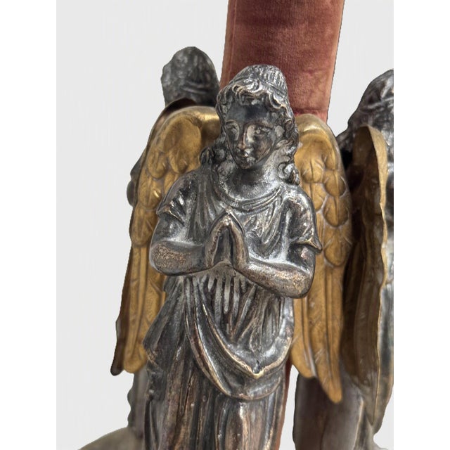 Monumental Reimagined Ecclesiastical Standard Incorporating an 18th Century Austrian Processional Finial For Sale - Image 11 of 13