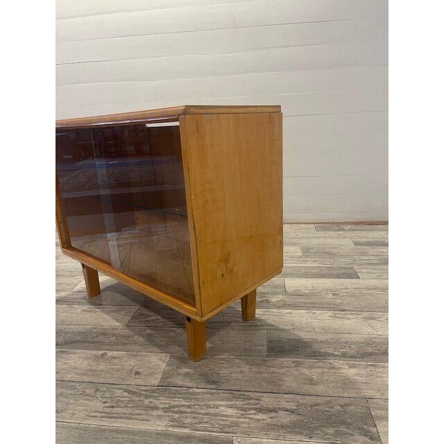 Vintage Sideboard from Novy Domov with Glass Sliding Doors, 1970 For Sale - Image 3 of 7