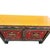Brick Red Asian Tibetan Style Floral Graphic Red Green Yellow Console Credenza Table For Sale - Image 8 of 11