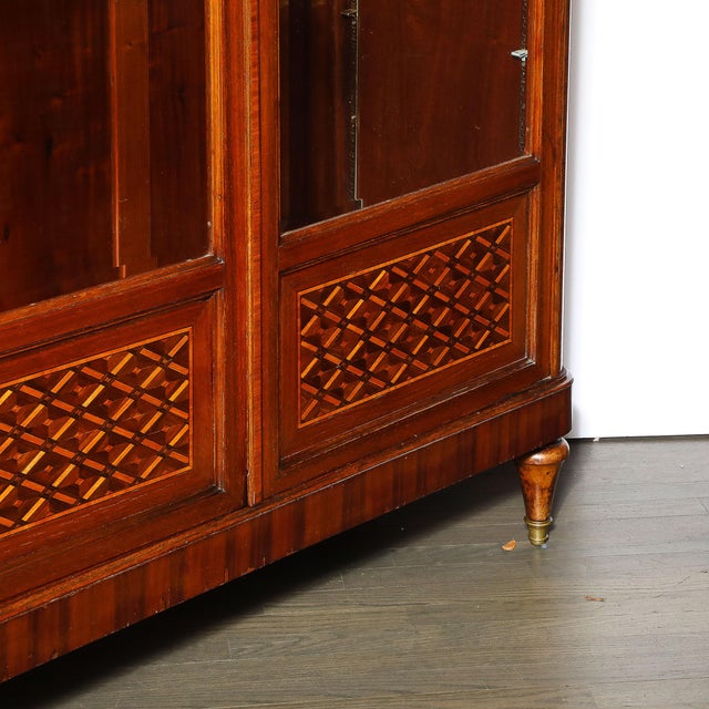 Antique Louis XVI Inlaid Exotic Woods & Gilt Bronze Accent Cabinet For Sale - Image 14 of 16