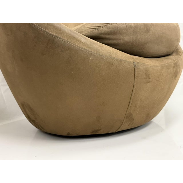 Vintage Pair Milo Baughman for Thayer Coggin Swivel Egg Lounge Chairs, Usa 1960s For Sale - Image 17 of 18