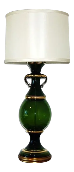 Marbro Murano Glass Lamp Green