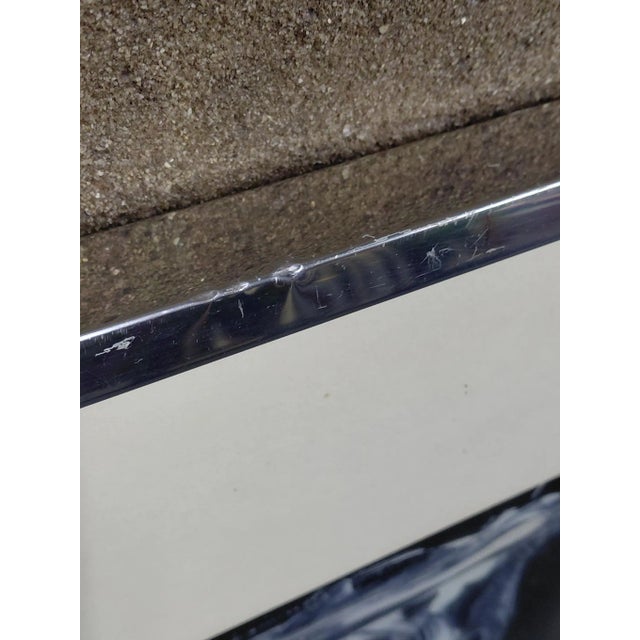 Metal Framed Signed J. Akston "Power Struggle on the Moon I, 1971" Acrylic on Paper For Sale - Image 7 of 10