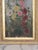 Traditional Antique Floral Hollyhocks Oil Painting For Sale - Image 3 of 4