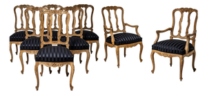 Vintage Side Chairs and Armchairs, Set of 8