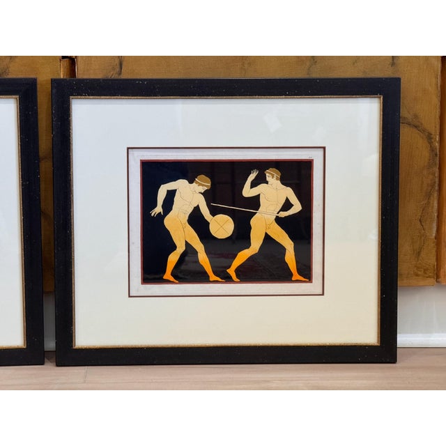 Pair of Early 19th Century English Hand Painted Engravings For Sale - Image 4 of 8