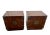 Asian 1970s Pair Henredon Mid Century Asian Walnut Nightstands Double Door Cabinets For Sale - Image 3 of 11