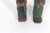 Early 20th Century Vintage Hand Carved Painted Wood Man and Woman Folk Art Couple Figurines Carving, Shelf Decor For Sale - Image 5 of 12
