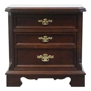 Bassett Furniture Eden House Solid Cherry Traditional Style 26" Nightstand 2083-0270 For Sale