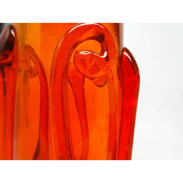 Vase by J. Słuczan-Orkusz for Cracow Institute for Glassworks, Poland, 1970s, in Very Good conditions. Designed 1970 to...
