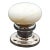 Vintage Round White Milk Glass Dummy Door Knob For Sale