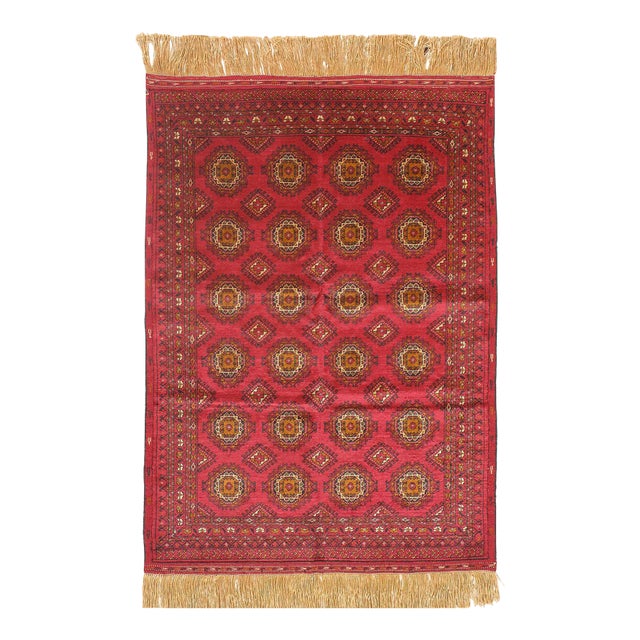 Pasargad DC Double-Sided Hand-Knotted Silk Quchan Rug For Sale