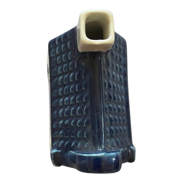 Late 20th Century Vintage Blue Delft Royal Goedewaagen Mini Canal House Amsterdam Keizersgracht For Sale - Image 5 of 6