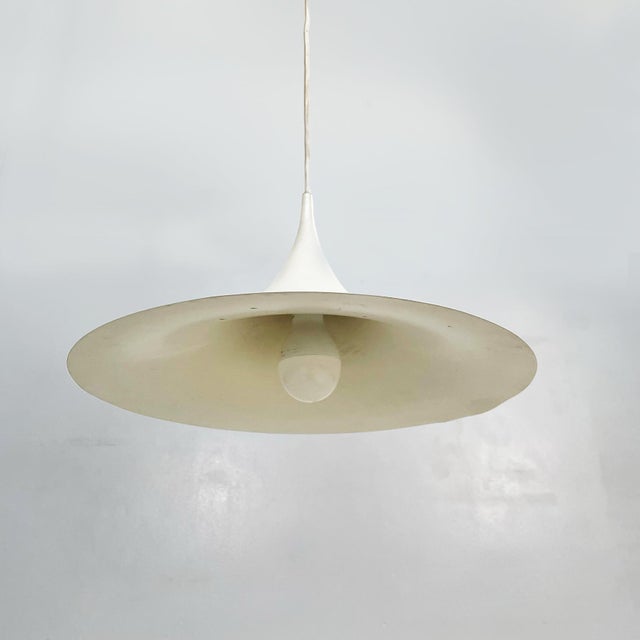 1970s Italian Modern Semi Ceiling Lamp by Bonderup & Thorup for Fog & Mørup, 1970s For Sale - Image 5 of 14