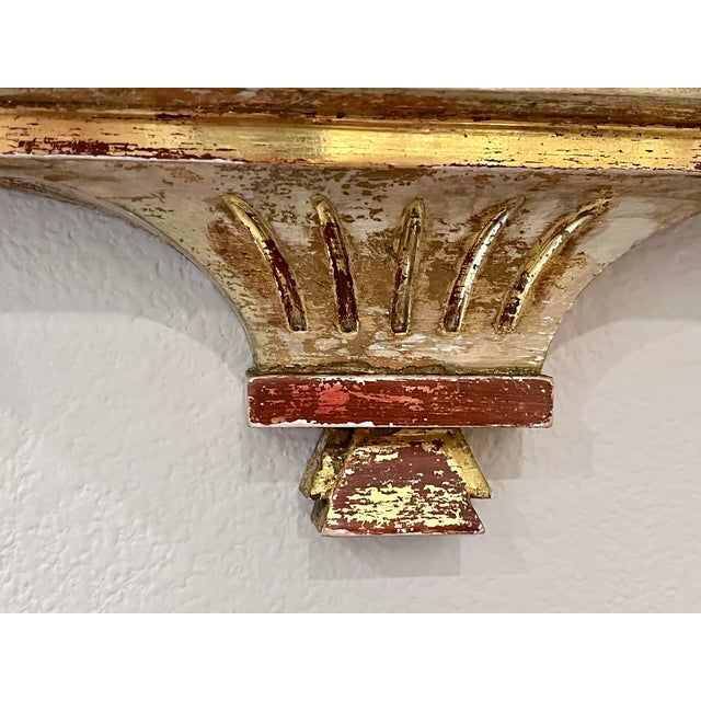 Antique French Gilt Wood Clock Case W/Mirrored Convex Glass For Sale - Image 10 of 16