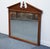 American Broyhill Furniture Cherry Early American Traditional Style 47" Pediment Mirror 1816-6597-36 For Sale - Image 3 of 8