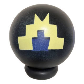 Spherical Ceramic Sculpture, 1980s For Sale
