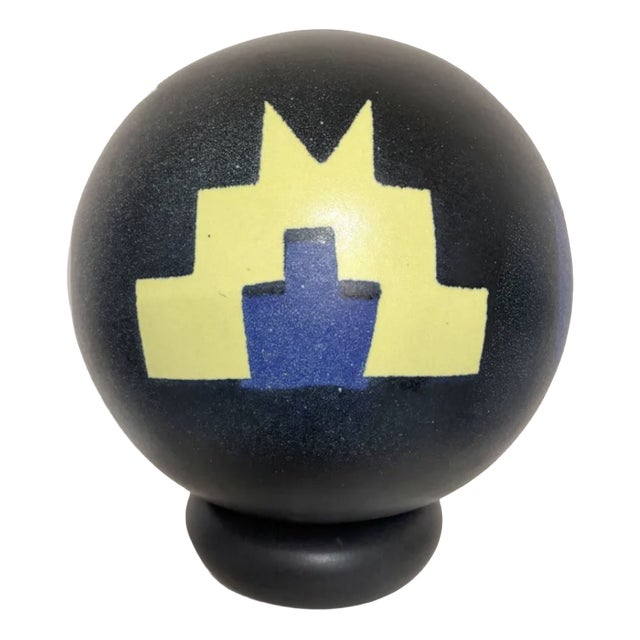 Spherical Ceramic Sculpture, 1980s For Sale