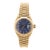 1970s Rolex Lady DateJust 6917 Blue Dial 18k Gold President Bracelet Watch For Sale