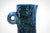 Ceramic Small Mid-Century French Blue Ceramic Ewer with Engraved Decoration of Stylized Owls and Fish by Jacques Blin, 1950s For Sale - Image 7 of 15