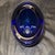 1990s 1990s Fire and Light California 8" Cobalt Blue Recycled Art Glass Wide Lipped Bowl For Sale - Image 5 of 10
