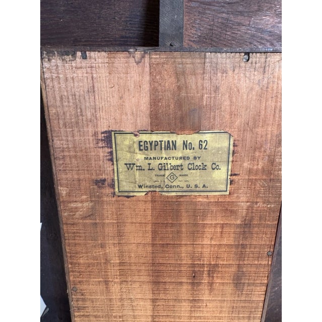 Victorian Antique Gilbert Parlor Mantel Clock For Sale - Image 3 of 9