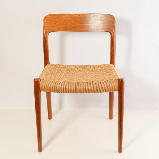 Mid-Century Modern Vintage Danish Teak Chair by Niels Otto Møller for J.L. Møllers, 1960s For Sale - Image 3 of 12