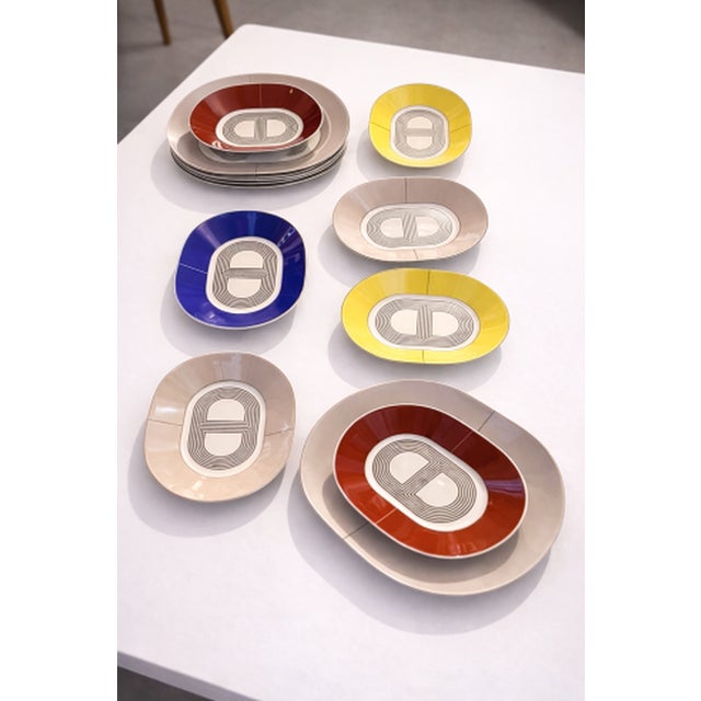 Rallye 24 Service Plates by Hermès, 2013, Set of 19 For Sale - Image 3 of 9