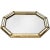 Hollywood Regency Octagonal Gilt Triple Frame Beveled Mirror For Sale - Image 3 of 3