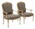 Italian Carved Faux Bois Cerused Bergère Chairs in Zebra Fabric - Pair For Sale