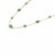 3.4Carat Natural Zambian Emerald Station Bezel Necklace in 14k Yellow Gold For Sale - Image 4 of 17