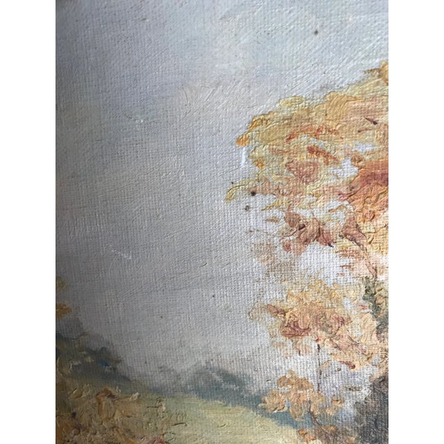 Late 19th Century Antique Louis Jacques Dupuy French Landscape Oil Painting For Sale In San Francisco - Image 6 of 10