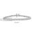 Metal IGI Certified .925 Sterling Silver 1.0 Cttw Miracle-Set Diamond Round Miracle Plate Tennis Bracelet For Sale - Image 7 of 7