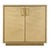Modern Francois 32 in. W Rectangular Wood and Leather 2 Door Accent Cabinet, Antique Gold For Sale - Image 3 of 8