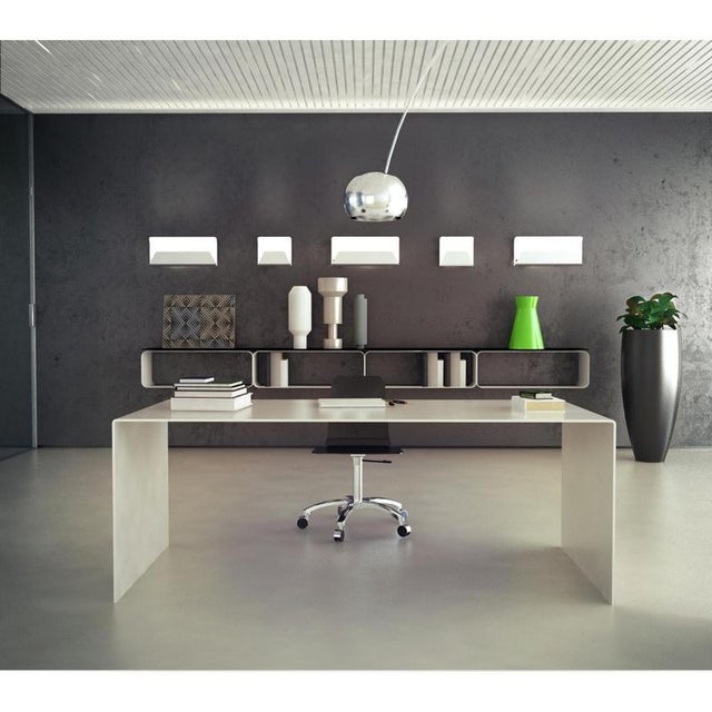 Plex Rectangular Dining Table in Powder-Coated Aluminum by Altreforme For Sale - Image 10 of 12