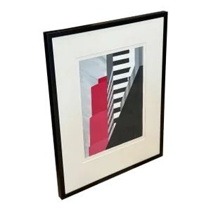 James Dewoody Original Art, Circa 1980s “Lexington Avenue at 48th Street", Framed