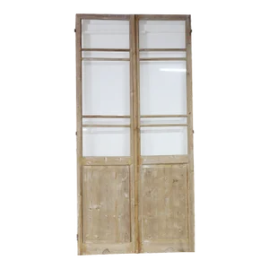 Late 19th Century Double French Doors With Glass - a Pair