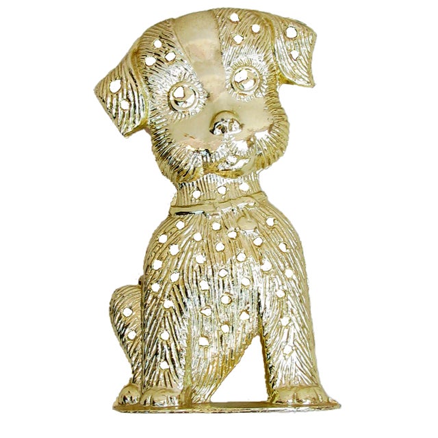 1970s Gold Puppy Earring Tree / Holder For Sale In Tulsa - Image 6 of 6