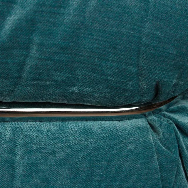 Blue Space Age Sesann Three-Seater Sofa by Gianfranco Frattini for Cassina, 1972 For Sale - Image 8 of 18